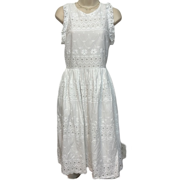 Kate Spade White Eyelet Dress - Picture 3 of 6
